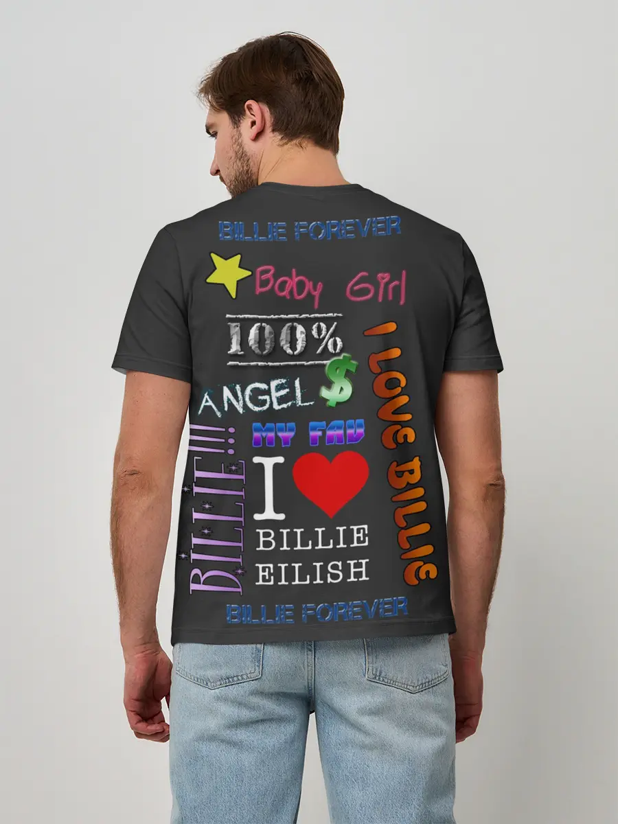 Мужская базовая футболка / Billie Eilish fan