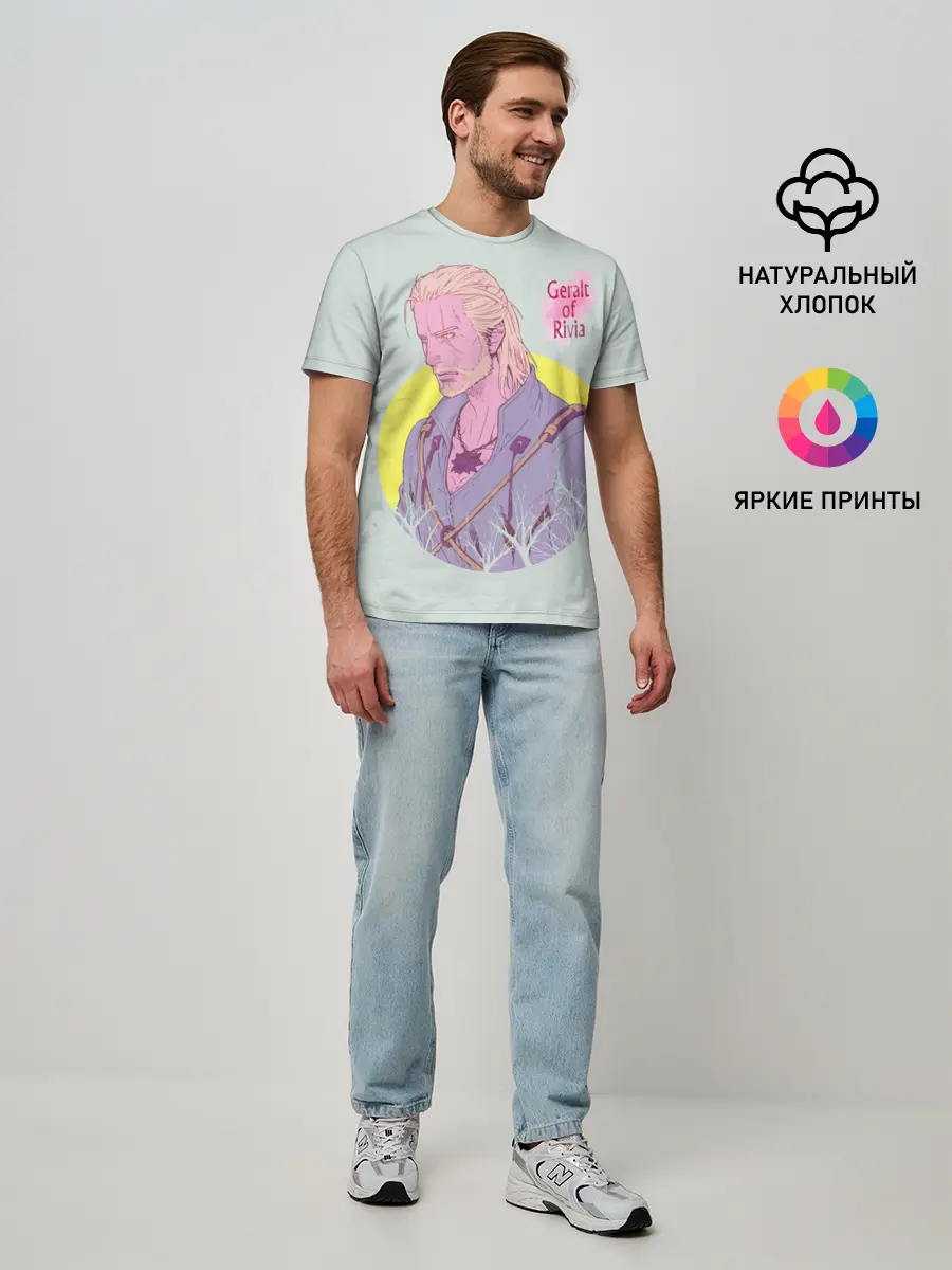 Мужская базовая футболка / Geralt of Rivia | Ведьмак
