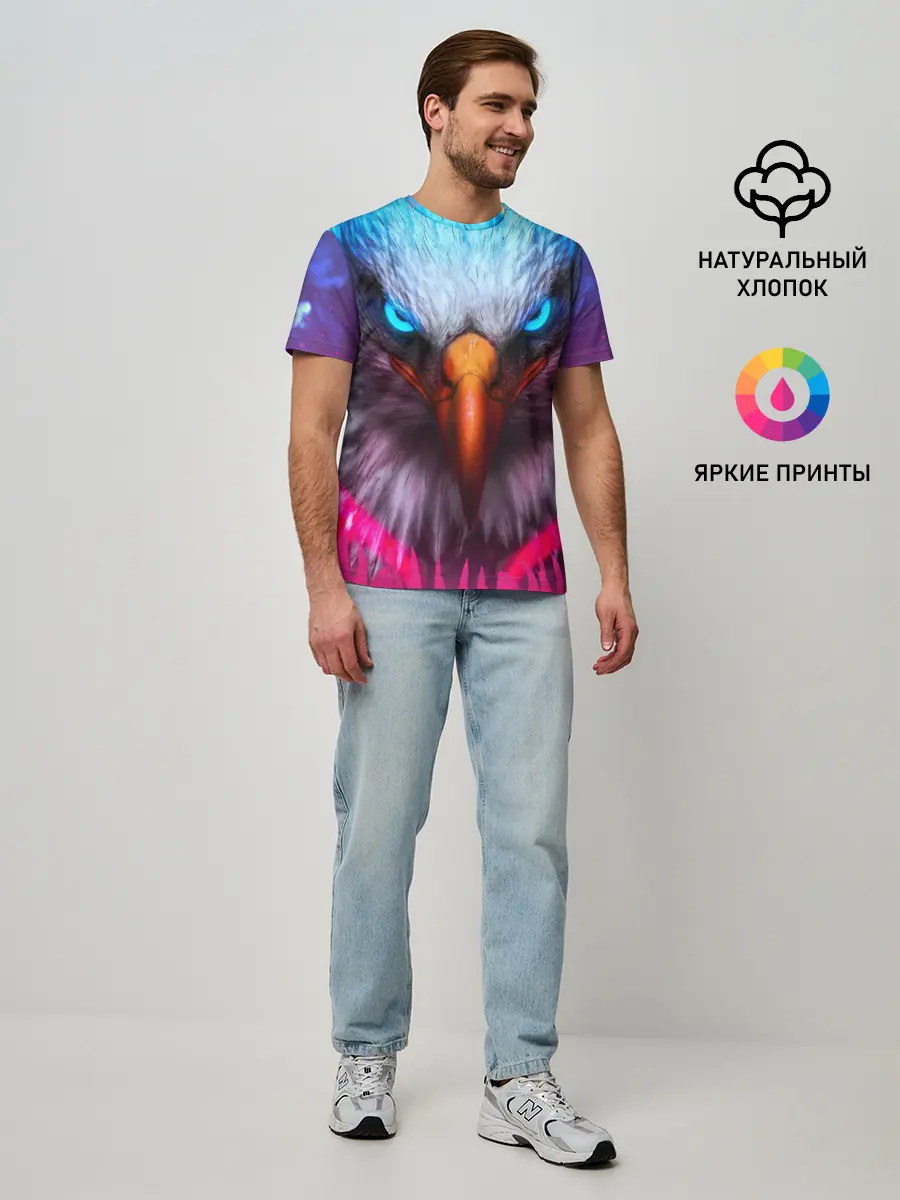 Мужская базовая футболка / Взгляд орла