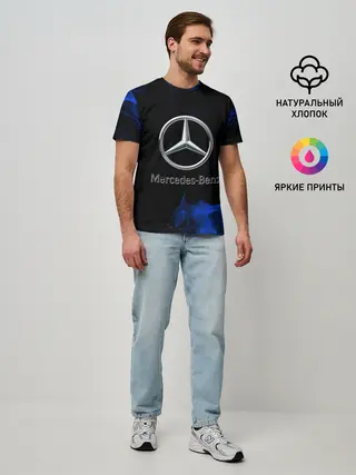 Мужская базовая футболка / mercedes
