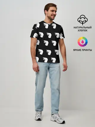 Мужская базовая футболка / Dark trollface