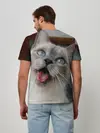 Мужская базовая футболка / Сиамский котенок