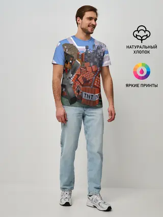 Мужская базовая футболка / MINECRAFT