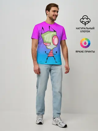 Мужская базовая футболка / Захватчик Зим