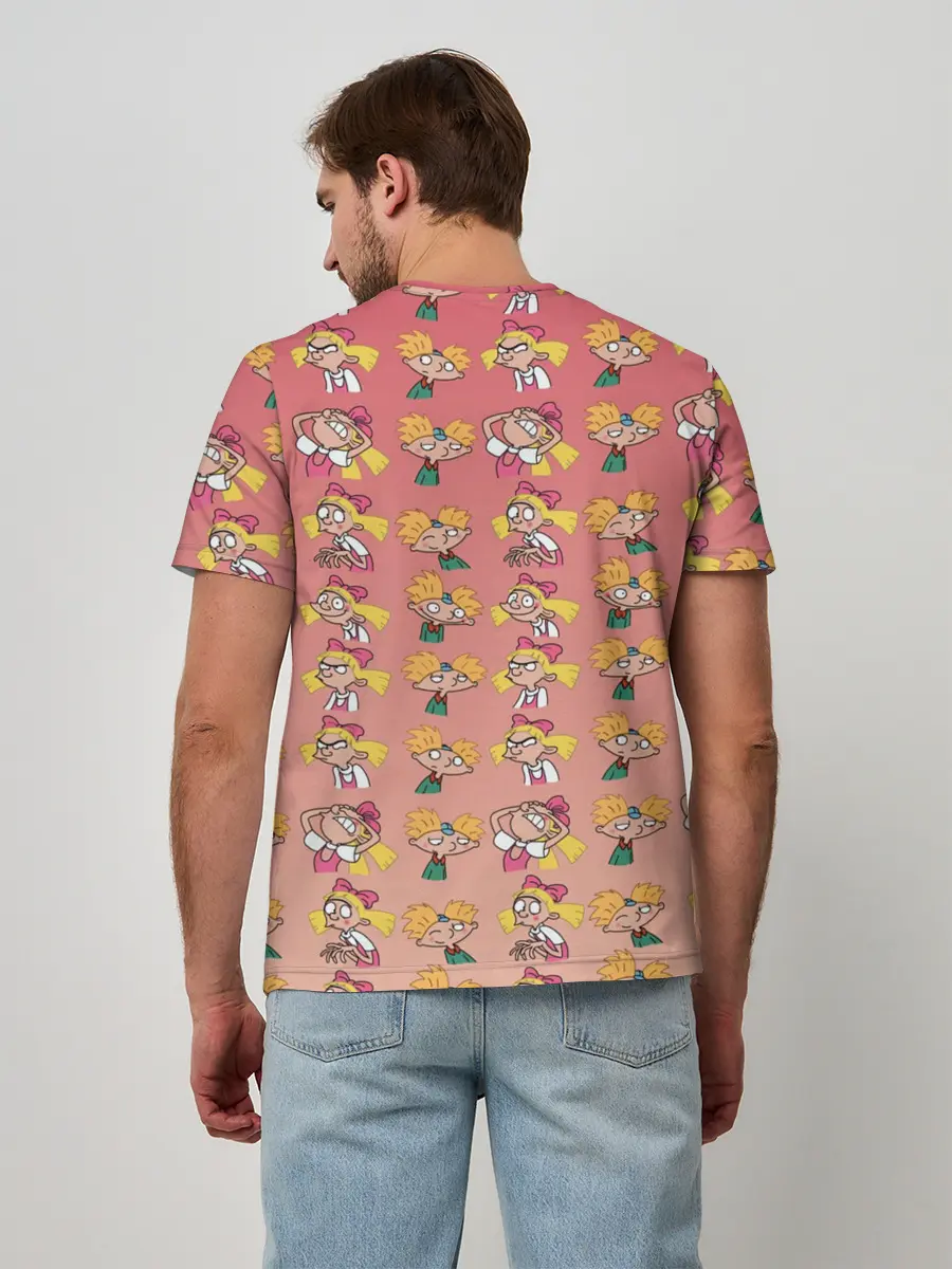 Мужская базовая футболка / Арнольд и Хельга