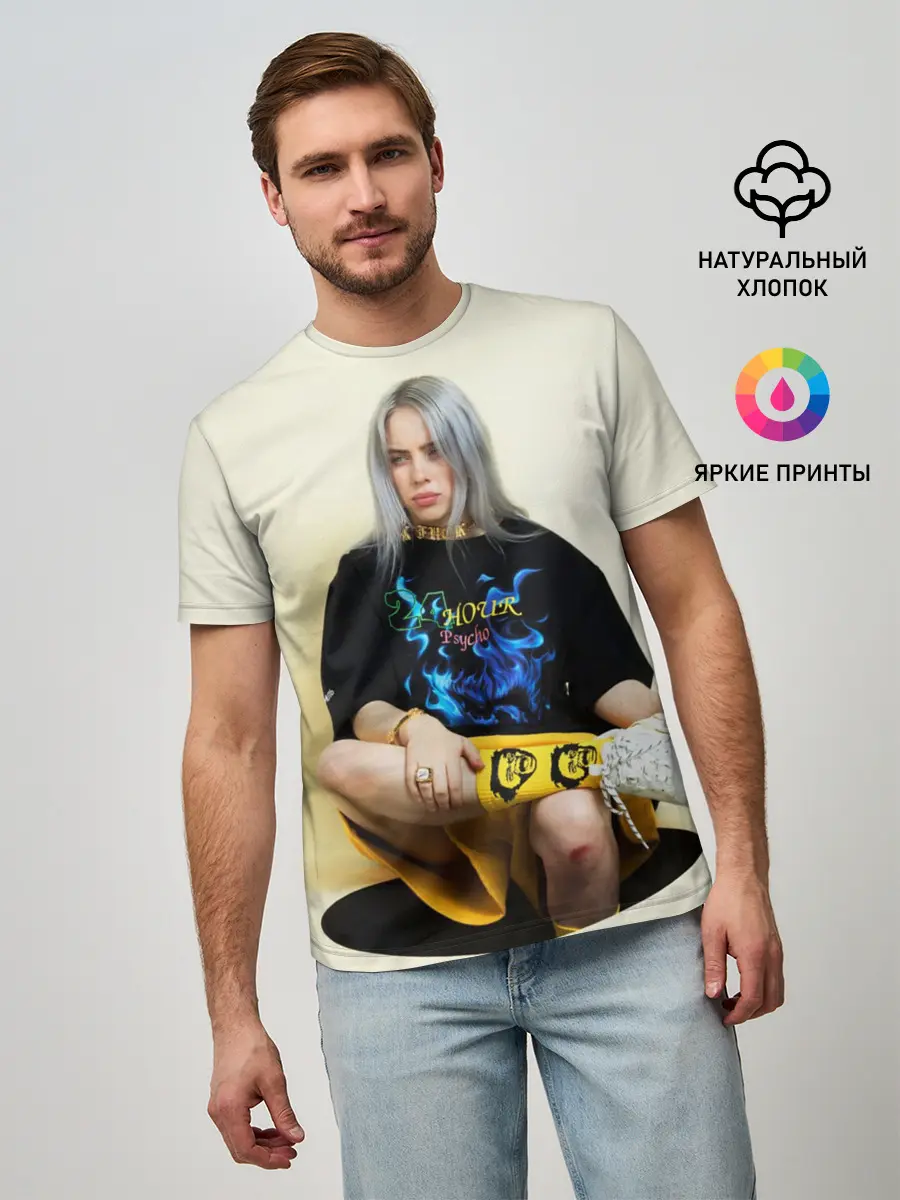 Мужская базовая футболка / Billie Eilish