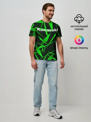 Мужская базовая футболка / Kawasaki