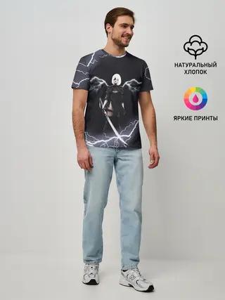 Мужская базовая футболка / Nier Automata | 2b Light