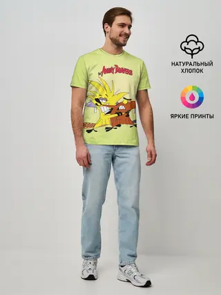 Мужская базовая футболка / Крутые бобры