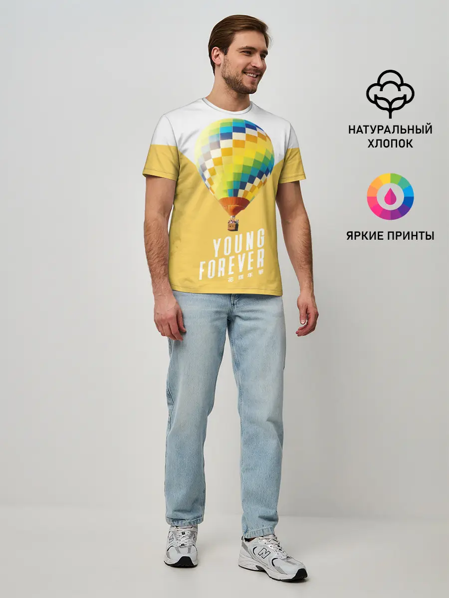 Мужская базовая футболка / BTS Young Forever