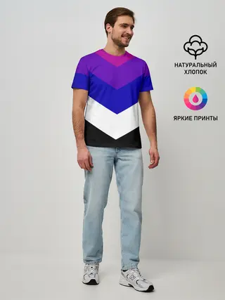 Мужская базовая футболка / Полосы