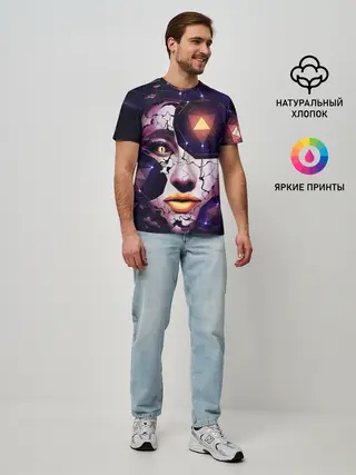 Мужская базовая футболка / Лицо