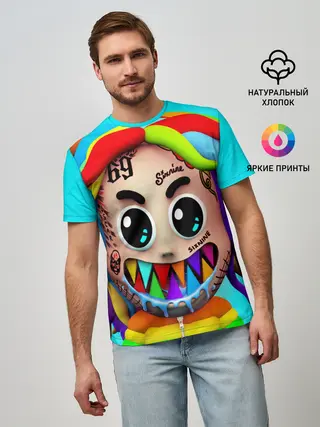 Мужская базовая футболка / 6IX9INE