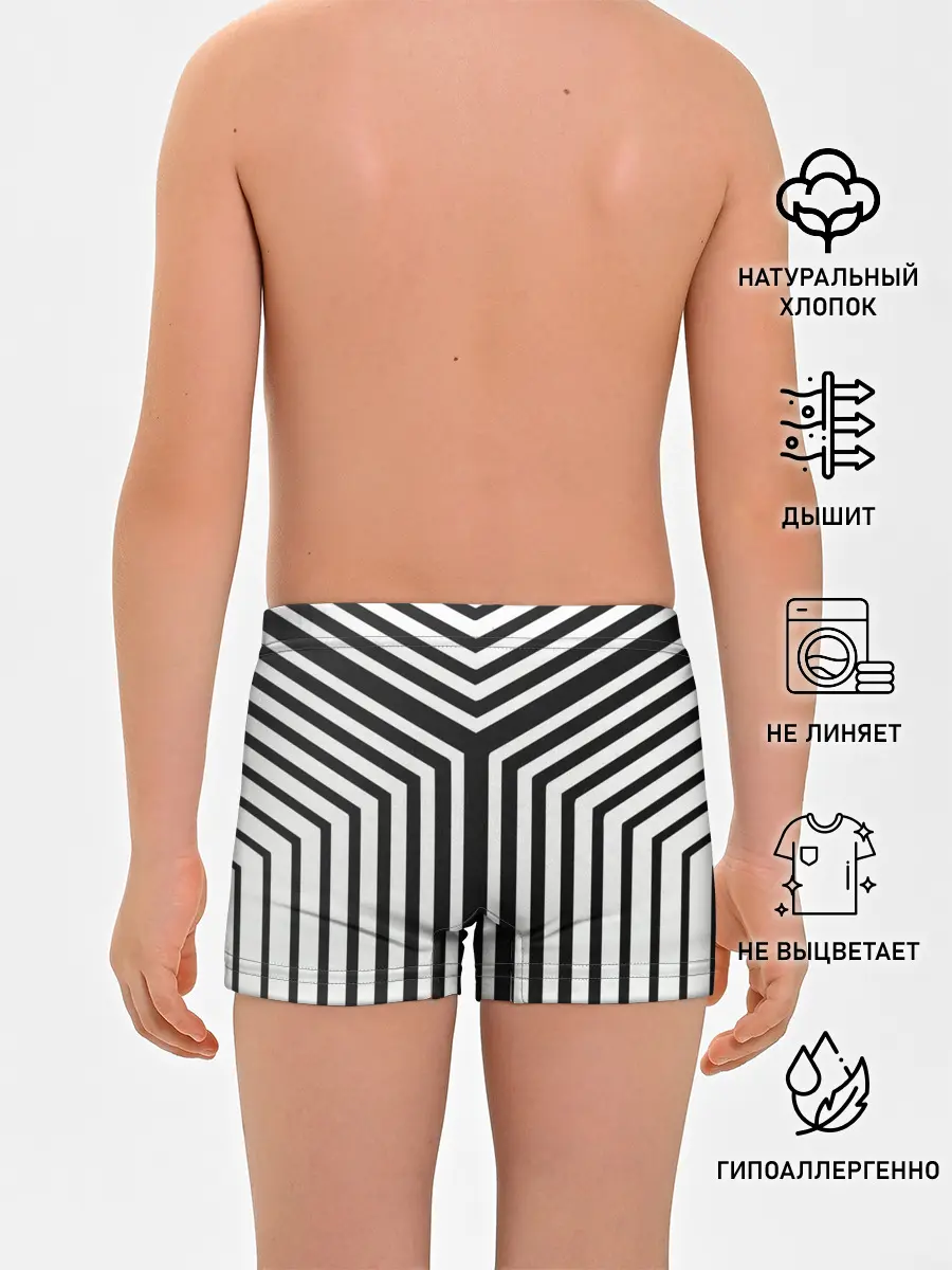 Трусы для мальчиков / Кибер Зебра