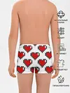 Трусы для мальчиков / Пиксельные сердечки