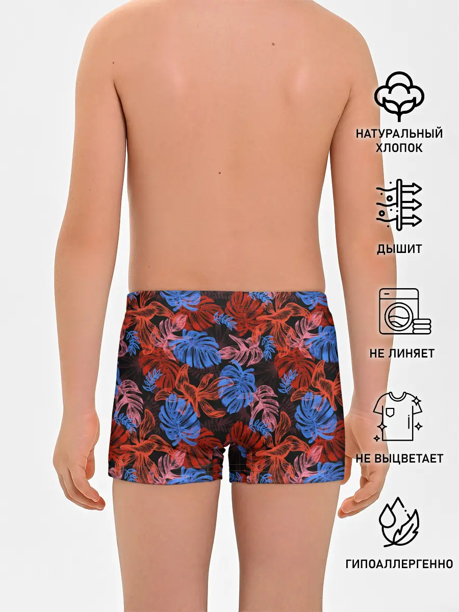 Трусы для мальчиков / Неоновые Тропики