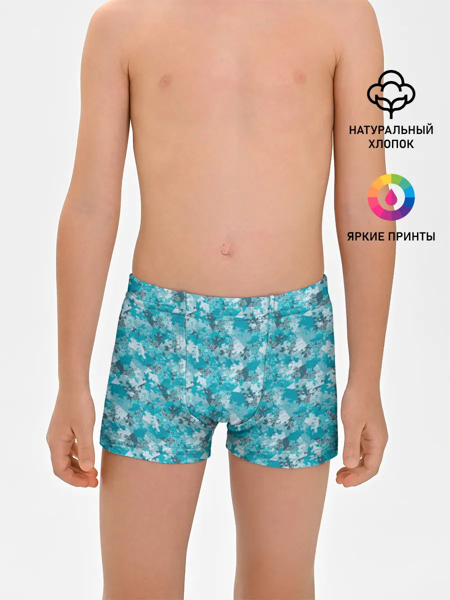 Трусы для мальчиков / Снежный Дизайн