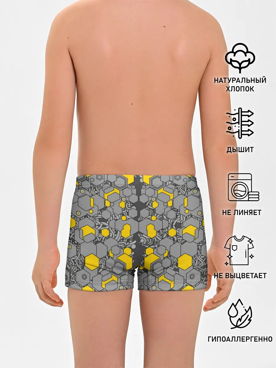 Трусы для мальчиков / абстракция киберпанк