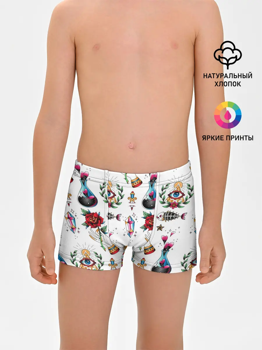 Трусы для мальчиков / Old school tattoo