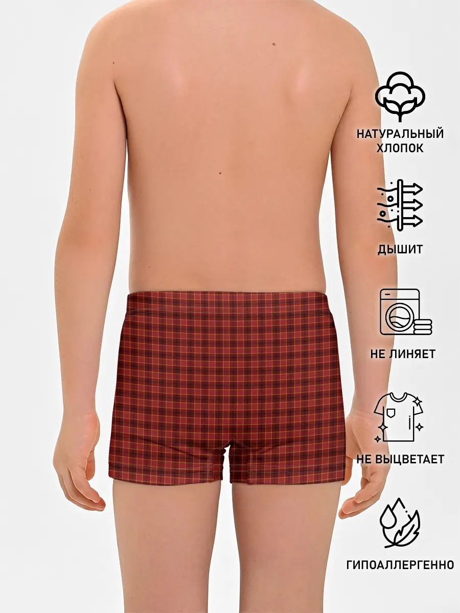 Трусы для мальчиков / Шотландка