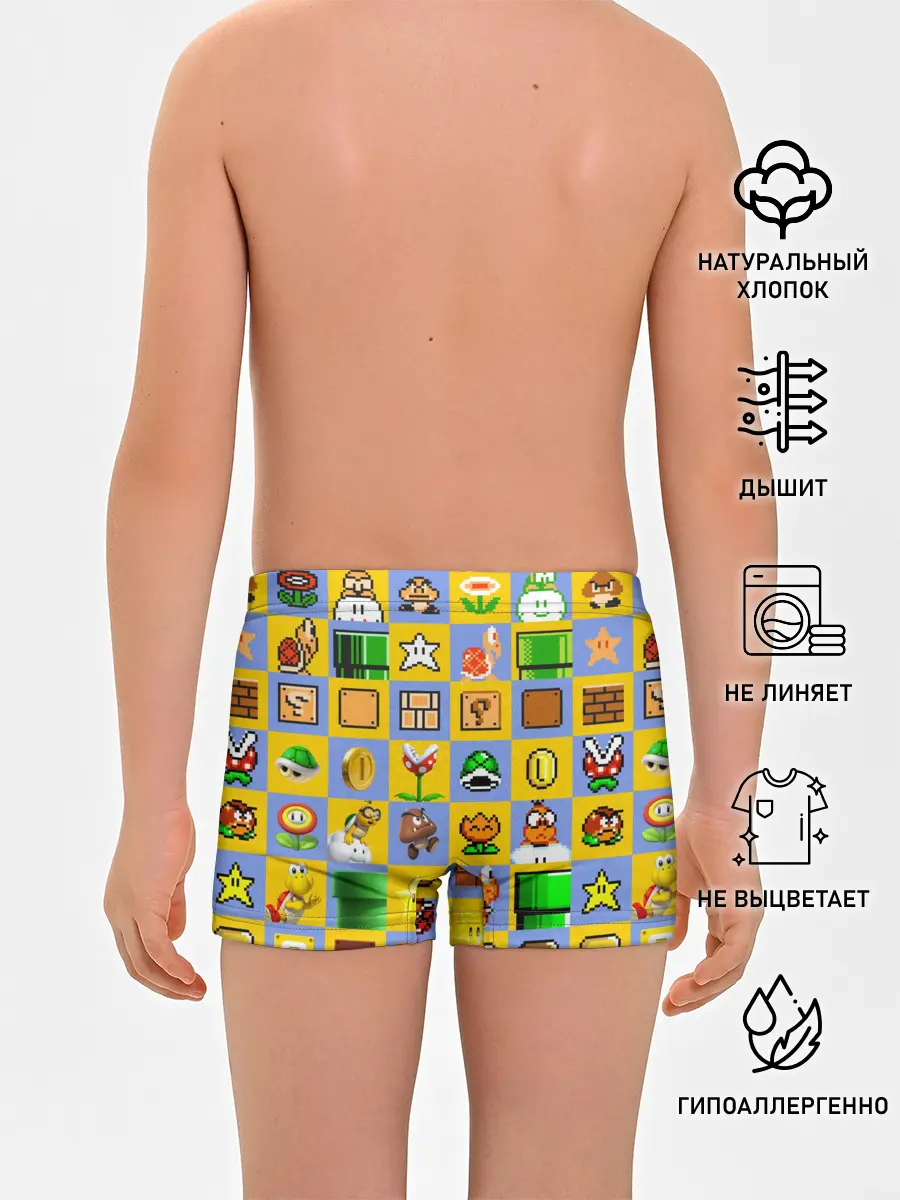 Трусы для мальчиков / Super Mario Pop art