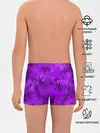 Трусы для мальчиков / ФИОЛЕТОВЫЕ ПАЛЬМЫ / ТРОПИКИ