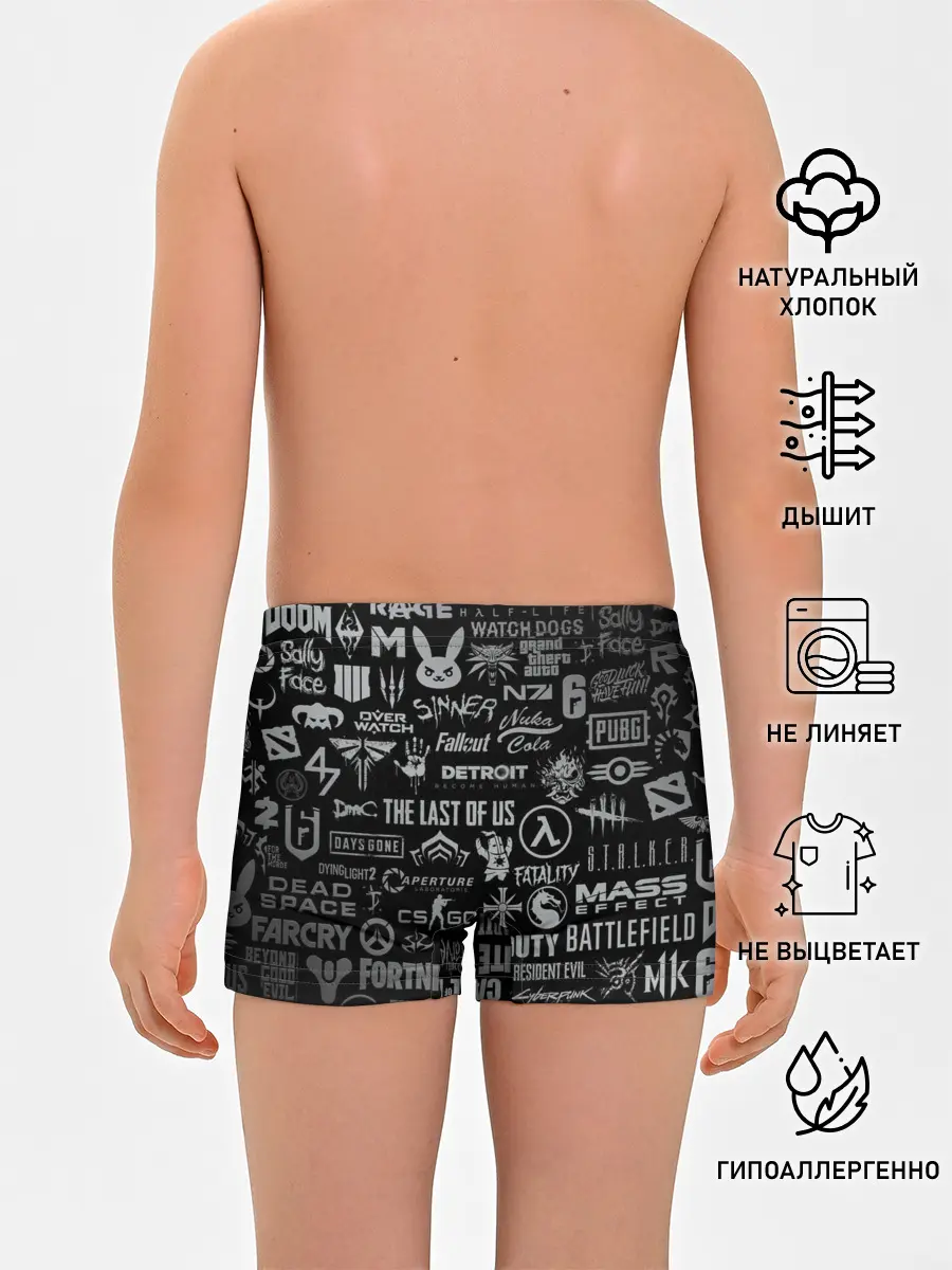 Трусы для мальчиков / ЛОГОТИПЫ ИГР / LOGO GAMES