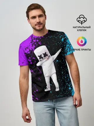 Мужская базовая футболка / MARSHMELLO