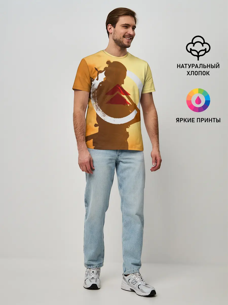 Мужская базовая футболка / Ghost of Tsushima | Jin Sakai