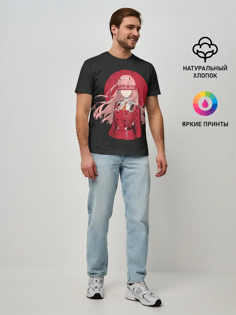 Мужская базовая футболка / Darling Zero Two Black