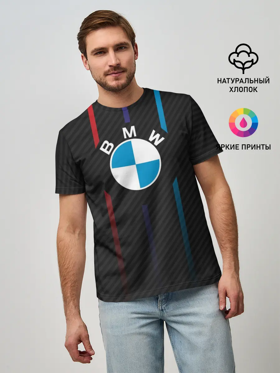 Мужская базовая футболка / BMW.