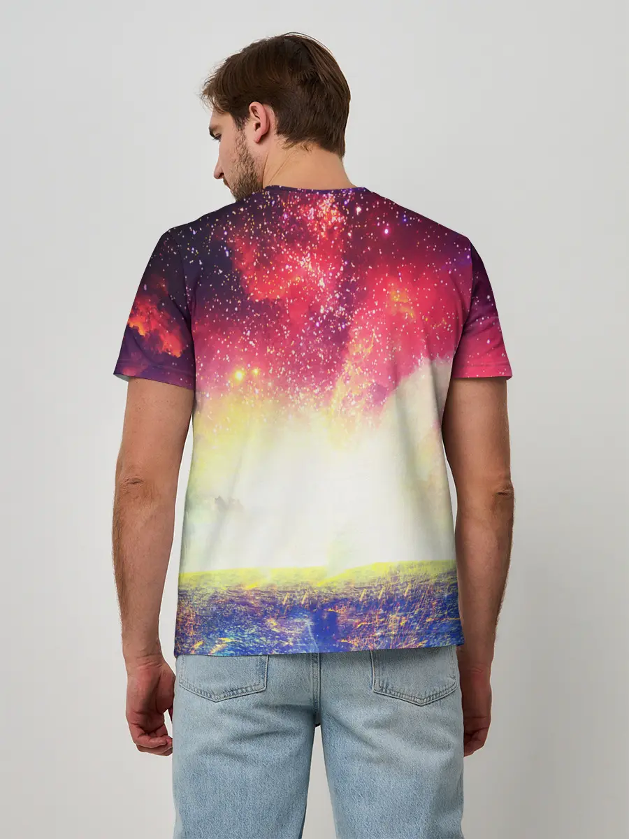 Мужская базовая футболка / КОСМИЧЕСКИЙ АРТ