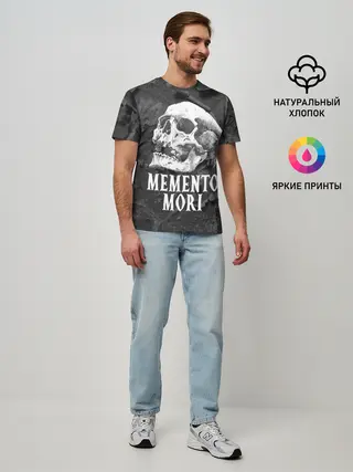 Мужская базовая футболка / Memento mori