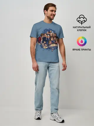 Мужская базовая футболка / 13 докторов кто