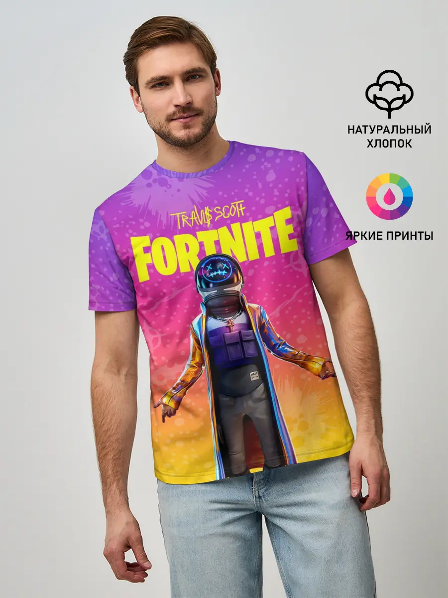 Мужская базовая футболка / TRAVIS SCOTT+FORTNITE