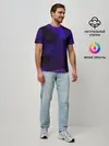 Мужская базовая футболка / СИНИЕ ПЛИТЫ 3D