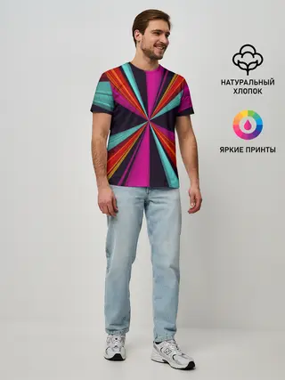 Мужская базовая футболка / Полосы