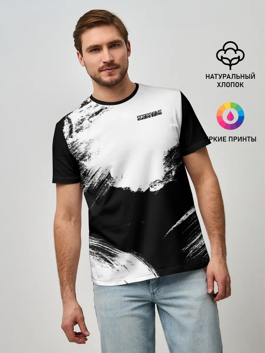 Мужская базовая футболка / Scorpions