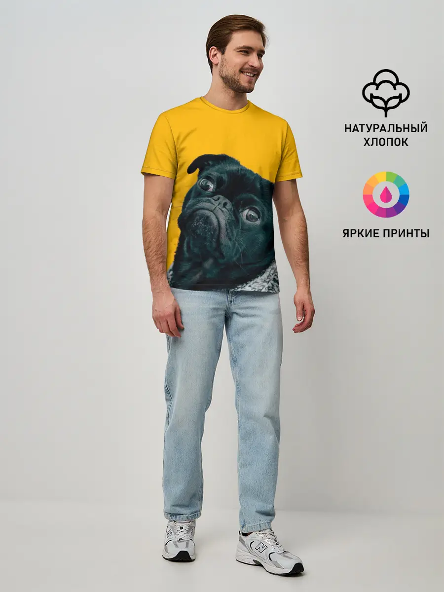Мужская базовая футболка / Бульдожка