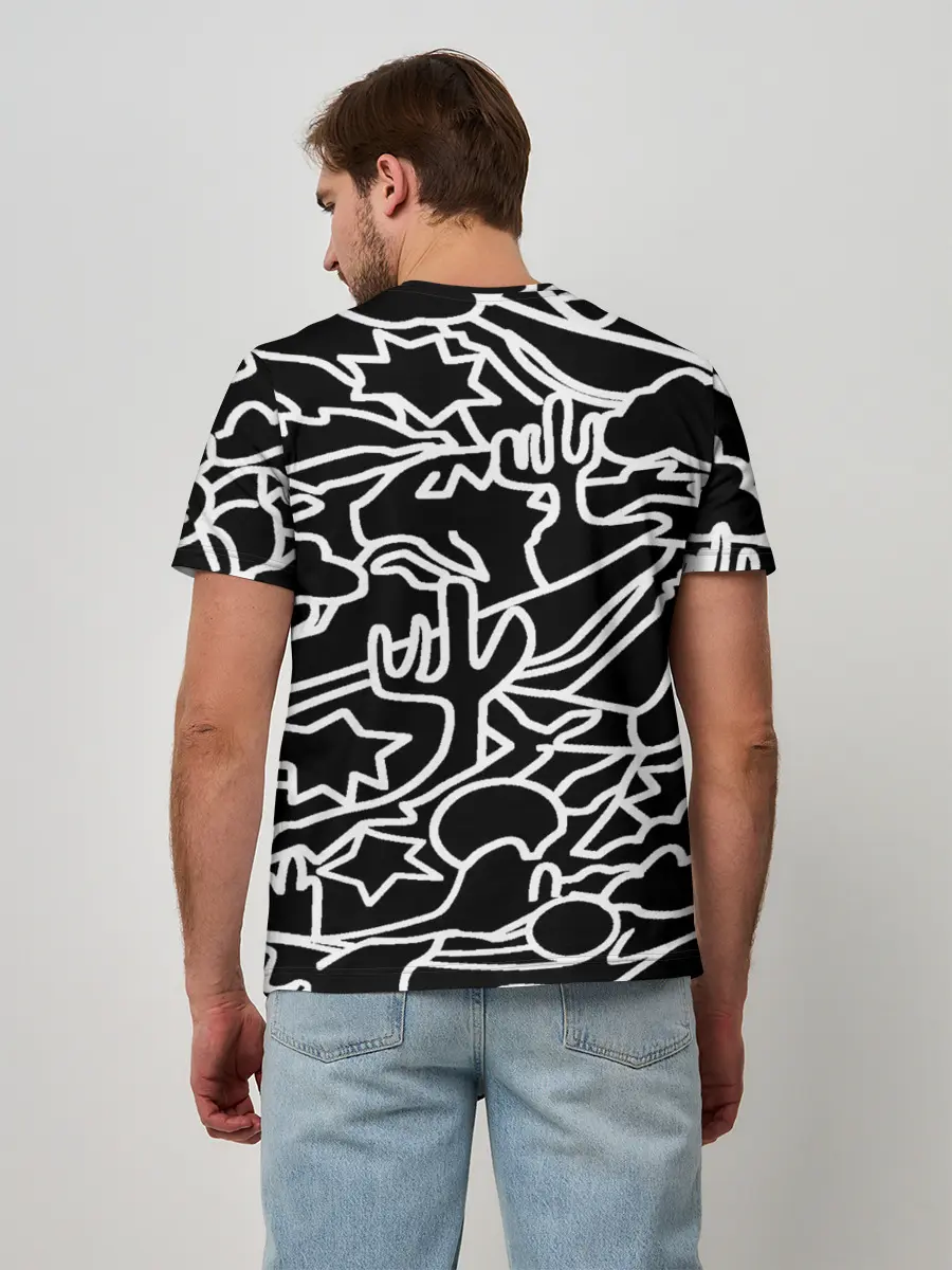 Мужская базовая футболка / Mexican road