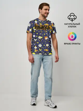 Мужская базовая футболка / Команда Карасуно | Haikyuu!!