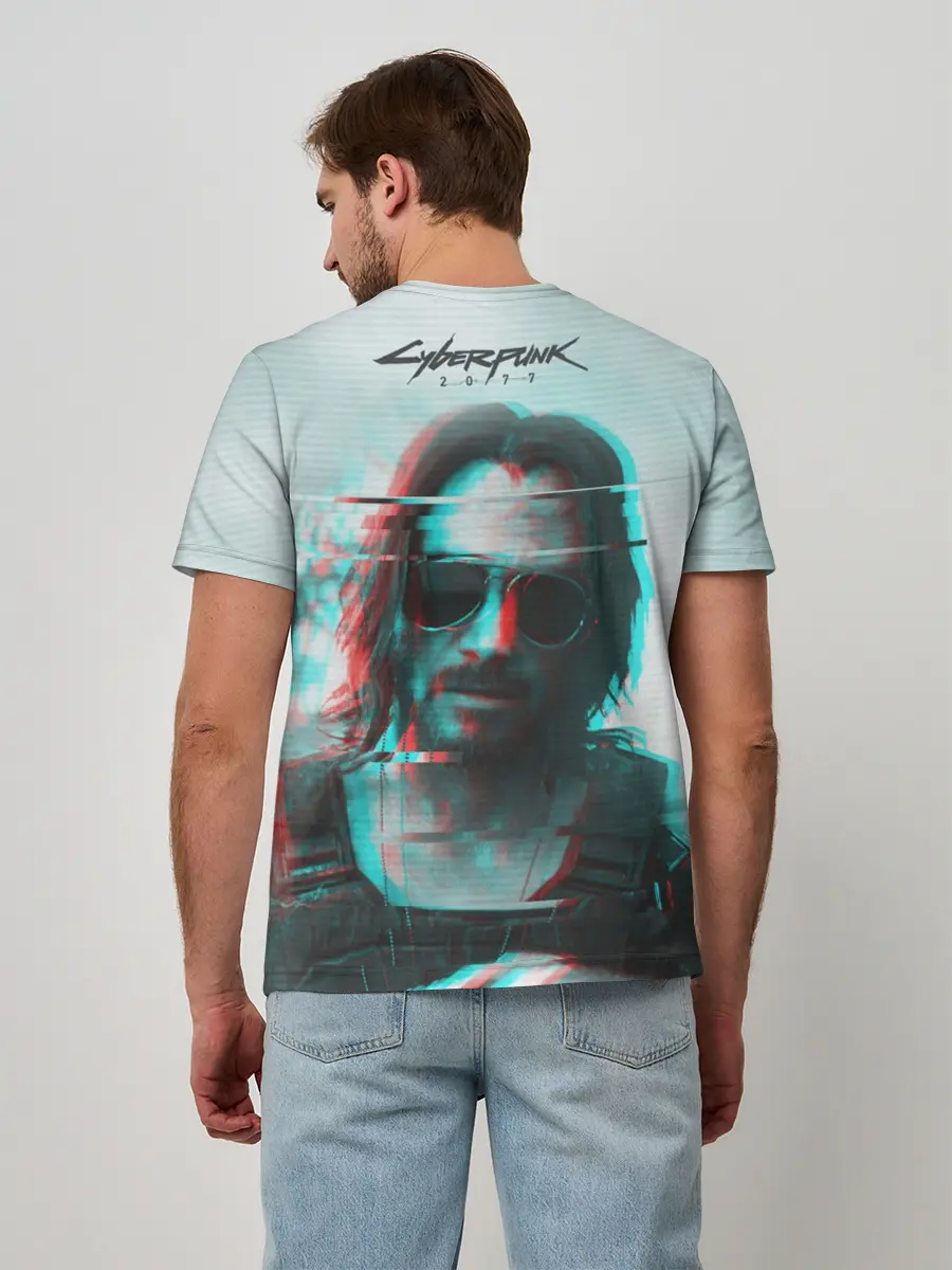 Мужская базовая футболка / Cyberpunk 2077