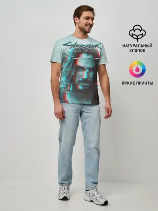 Мужская базовая футболка / Cyberpunk 2077