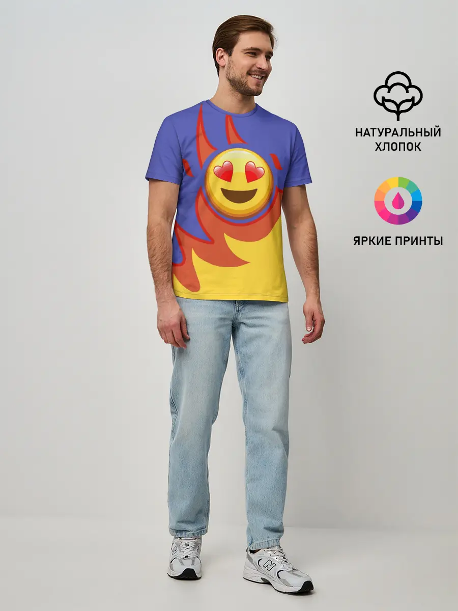 Мужская базовая футболка / Ты горишь как огонь v1