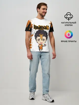 Мужская базовая футболка / Юу Нишиноя | Nishinoya Yu