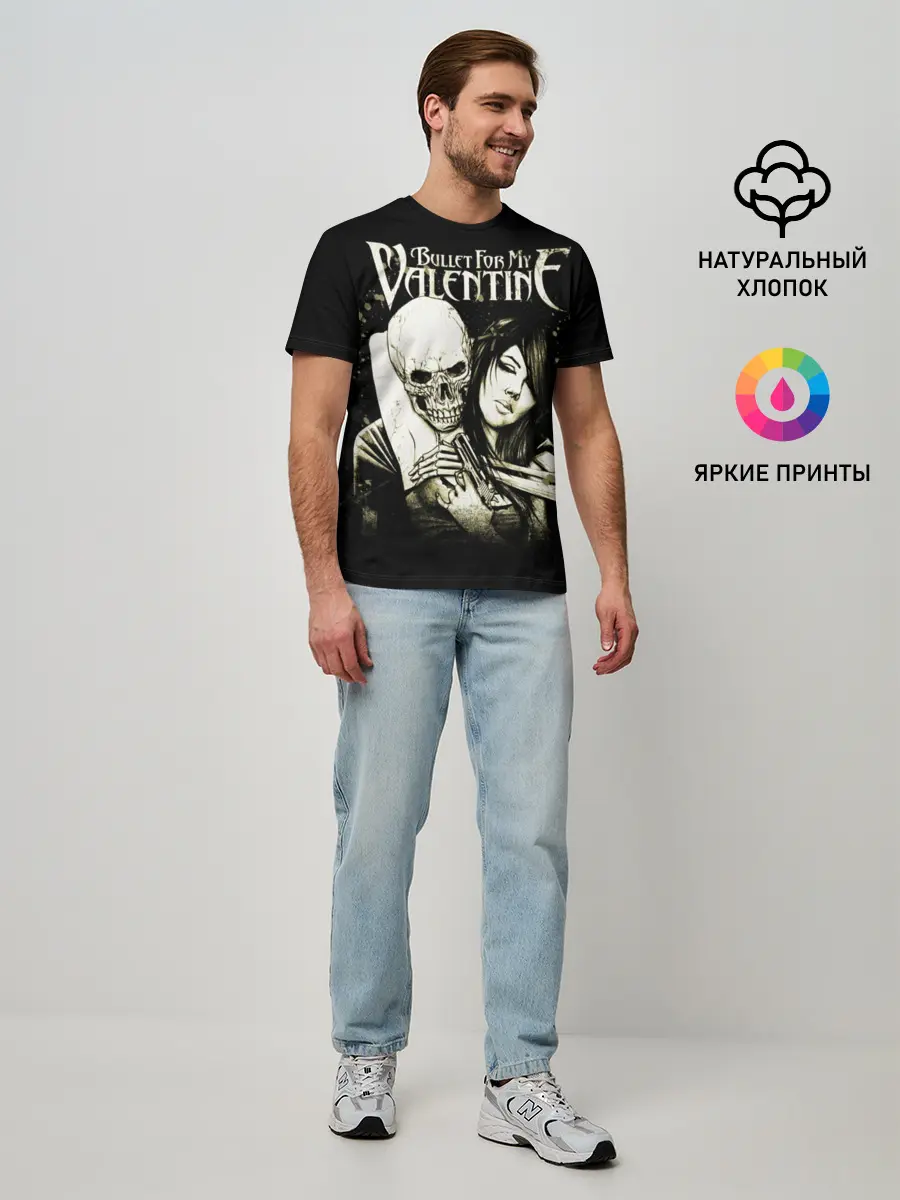 Мужская базовая футболка / Bullet For My Valentine