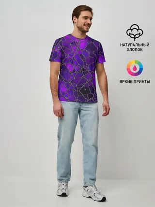 Мужская базовая футболка / Стеклянная мозайка