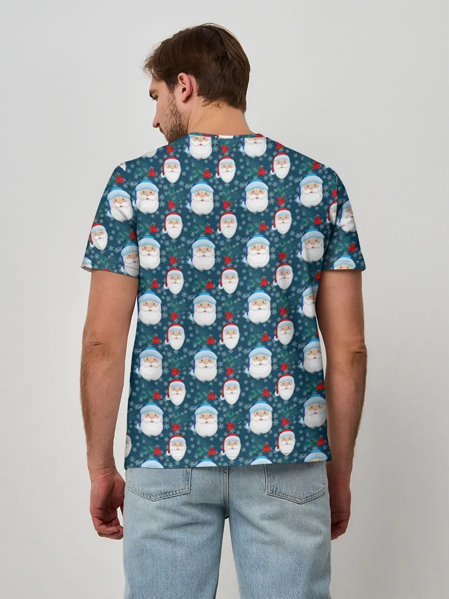 Мужская базовая футболка / Новый Год