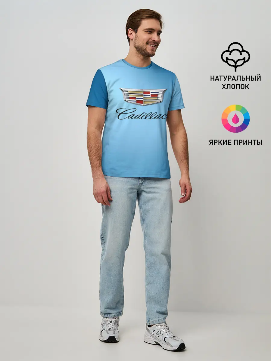 Мужская базовая футболка / cadillac