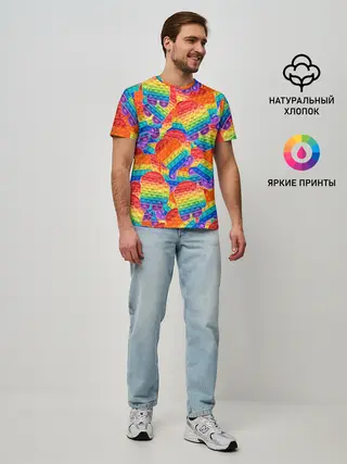 Мужская базовая футболка / Pop it Among Us